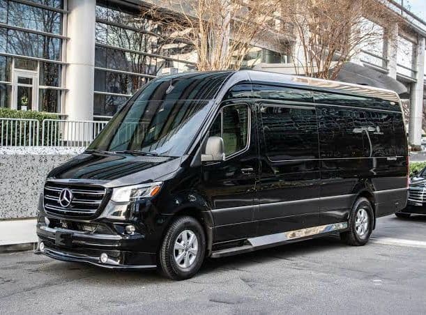 Mercedes Sprinter 14 to 15 — airport transfer vehicle